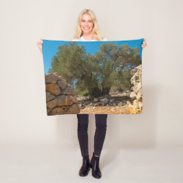 オリーブ・ガーデン・オブ・ラン フリースブランケット