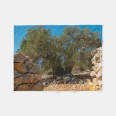 オリーブ・ガーデン・オブ・ラン フリースブランケット (正面(横))