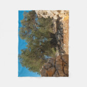 オリーブ・ガーデン・オブ・ラン フリースブランケット (正面)