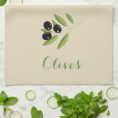 オリーブ キッチンタオル (折り畳み)