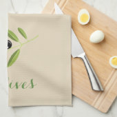 オリーブ キッチンタオル (四つ折り)