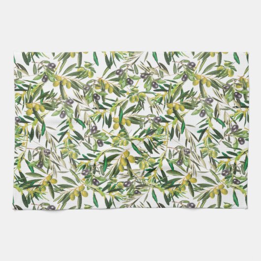 オリーブ キッチンタオル (横)