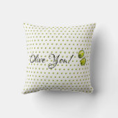 オリーブ クッション (裏面)