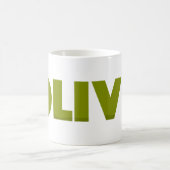 オリーブ コーヒーマグカップ (中央)