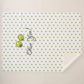 オリーブ シェルパブランケット (正面(横))