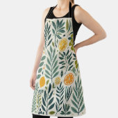 オリーブ&シトラスプリントエプロン エプロン (インサイチュ)