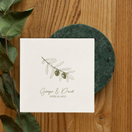 オリーブ スタンダードカクテルナプキン