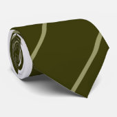 オリーブ – ストライプ ネクタイ (ロール)