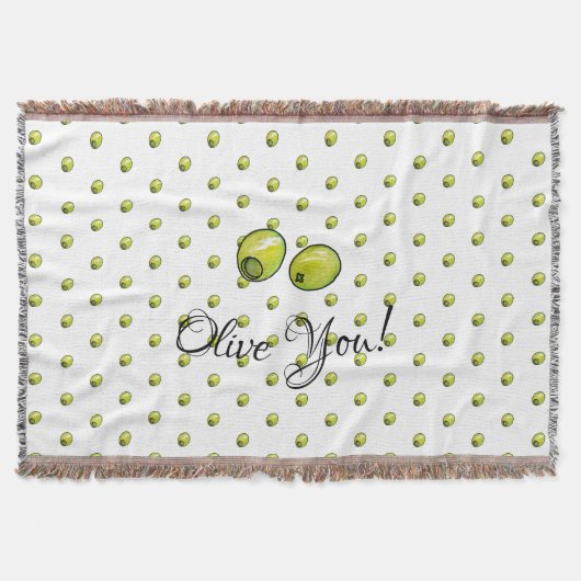 オリーブ スローブランケット (正面)