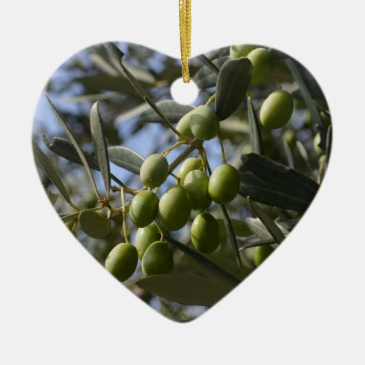オリーブ セラミックオーナメント (正面)