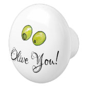 オリーブ セラミックノブ (右)