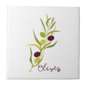 オリーブ タイル (正面)