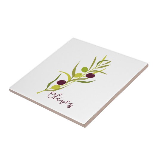 オリーブ タイル (側面)