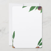 オリーブ·トスカン·クラフモダント·ベビー·シャワー招待状 招待状 (裏面)