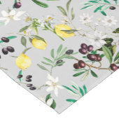 オリーブ，トスカーナ，花地中海の，レモン ショートテーブルランナー (コーナー)