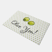 オリーブ ドアマット (アングル)