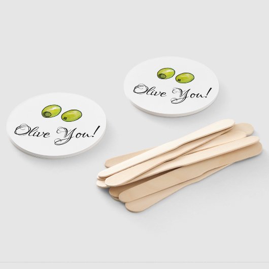 オリーブ ハンドファン (組立なし)