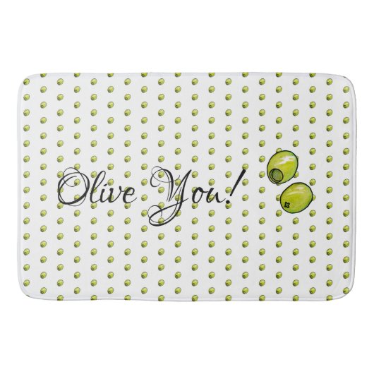 オリーブ バスマット (正面)