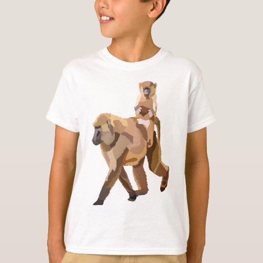 オリーブ・バブーン Tシャツ (正面)