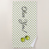 オリーブ ビーチタオル (正面)