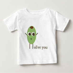オリーブ ベビーTシャツ