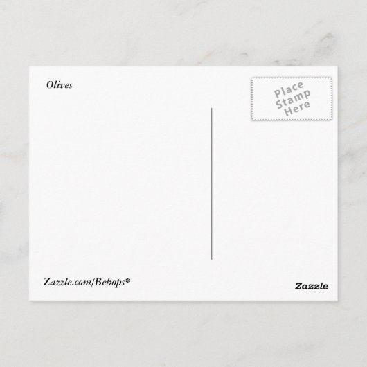 オリーブ ポストカード (裏面)