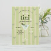 オリーブ マルティーニ テーマ 誕生日 招待状 (スタンド正面)