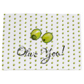 オリーブ ラージペーパーバッグ (正面)