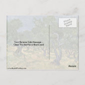 オリーブ（ヴィンセント・ヴァン・ゴッホ） ポストカード (裏面)