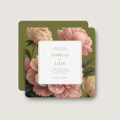オリーブ | ヴィンテージバラ結婚式招待状 招待状