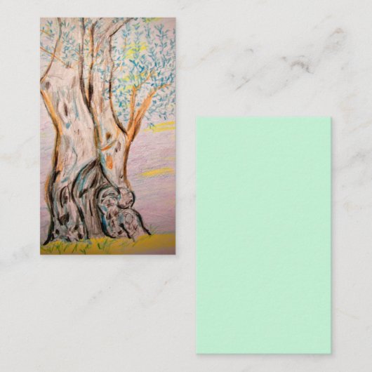 オリーブ 名刺 (正面/裏面)