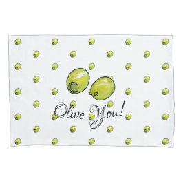 オリーブ 枕カバー