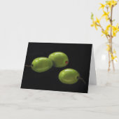 オリーブ: 私達皆からのお祝い カード (黄色い花)