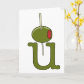 オリーブ- I愛 カード (黄色い花)