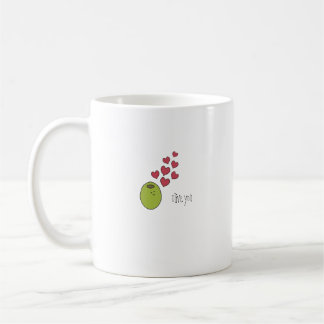 "オリーブ" Punnyのかわいいロマンチックなマグ コーヒーマグカップ