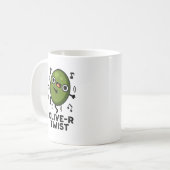 オリーブRツイストおもしろいフルーツオリーブパン コーヒーマグカップ (正面左)