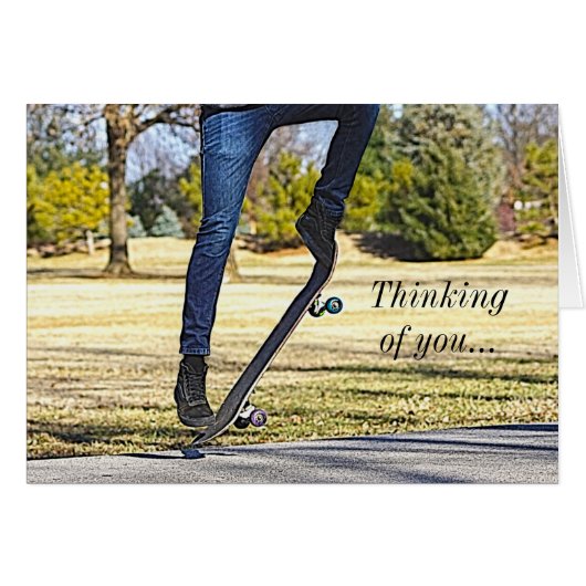 オリー・パイ考えるンターリーのカード (正面横)