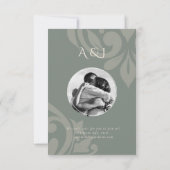 オリ自然ークラシックブエレガント写真結婚の セーブザデート (裏面)