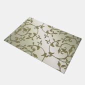 オリ葉ーブののスクロール ドアマット (アングル)