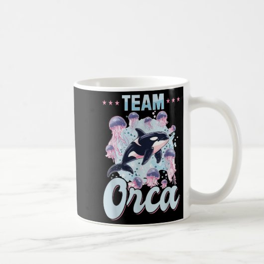 オルカおもしろいアニマルチームオルカ コーヒーマグカップ (右)
