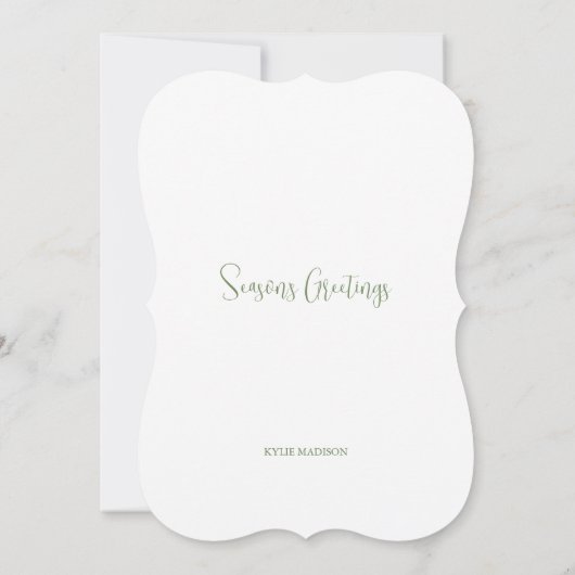 オルカのクリスマスカード (裏面)