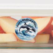 オルカの枢機軸のイディオム「時間の鯨」 ラベル (貼付)