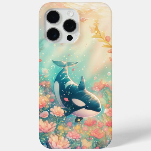オルカの花の世界 Case-Mate iPhoneケース (裏面)