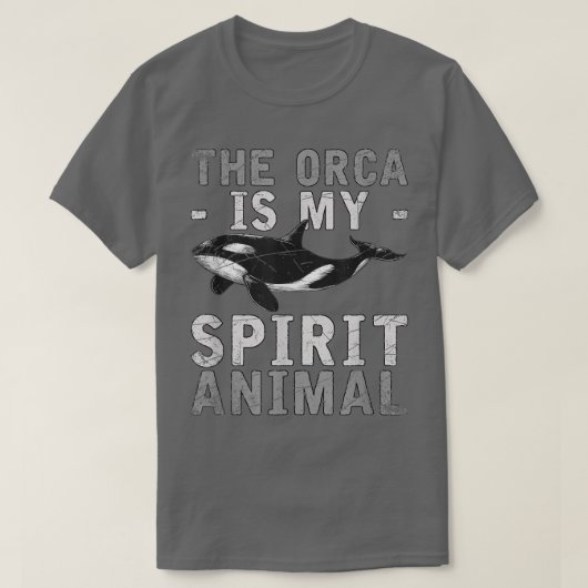 オルカは私の霊獣オルカ Tシャツ (デザイン正面)