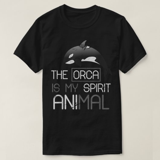 オルカは私の霊獣オルカ Tシャツ (デザイン正面)