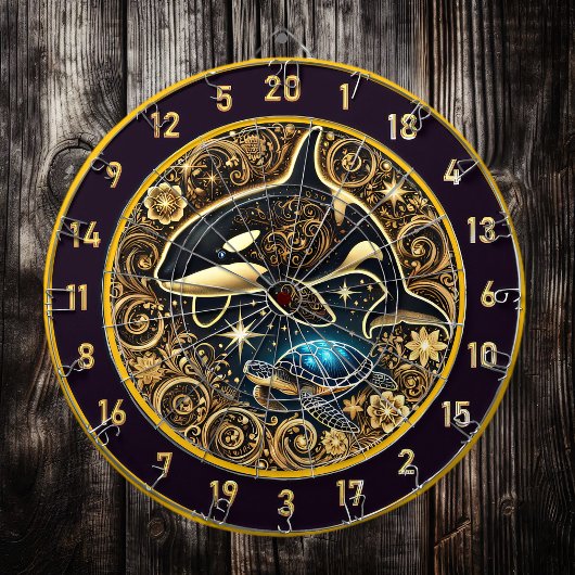 オルカエレガントタートルダーツボードデコール ダーツボード