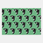 オルカキラークジラ誕生日 ラッピングペーパーシート (正面2)