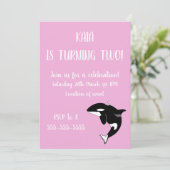 オルカキラークジラ誕生日 招待状 (スタンド正面)