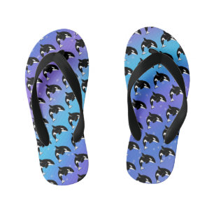 オルカキラークジラ キッズビーチサンダル