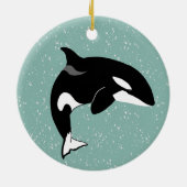 オルカキラークジラ セラミックオーナメント (裏面)